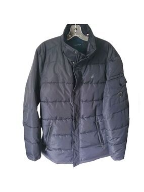 NAUTICA Men's Winter Puffer  Jacket Coat Black Size Large